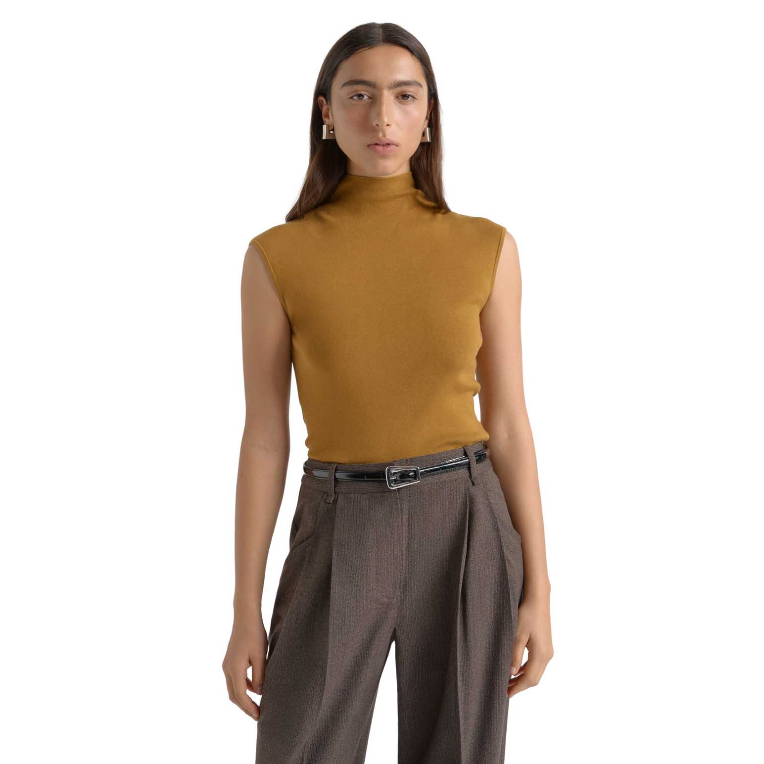 Cue Cotton Silk Cap Sleeve Knit